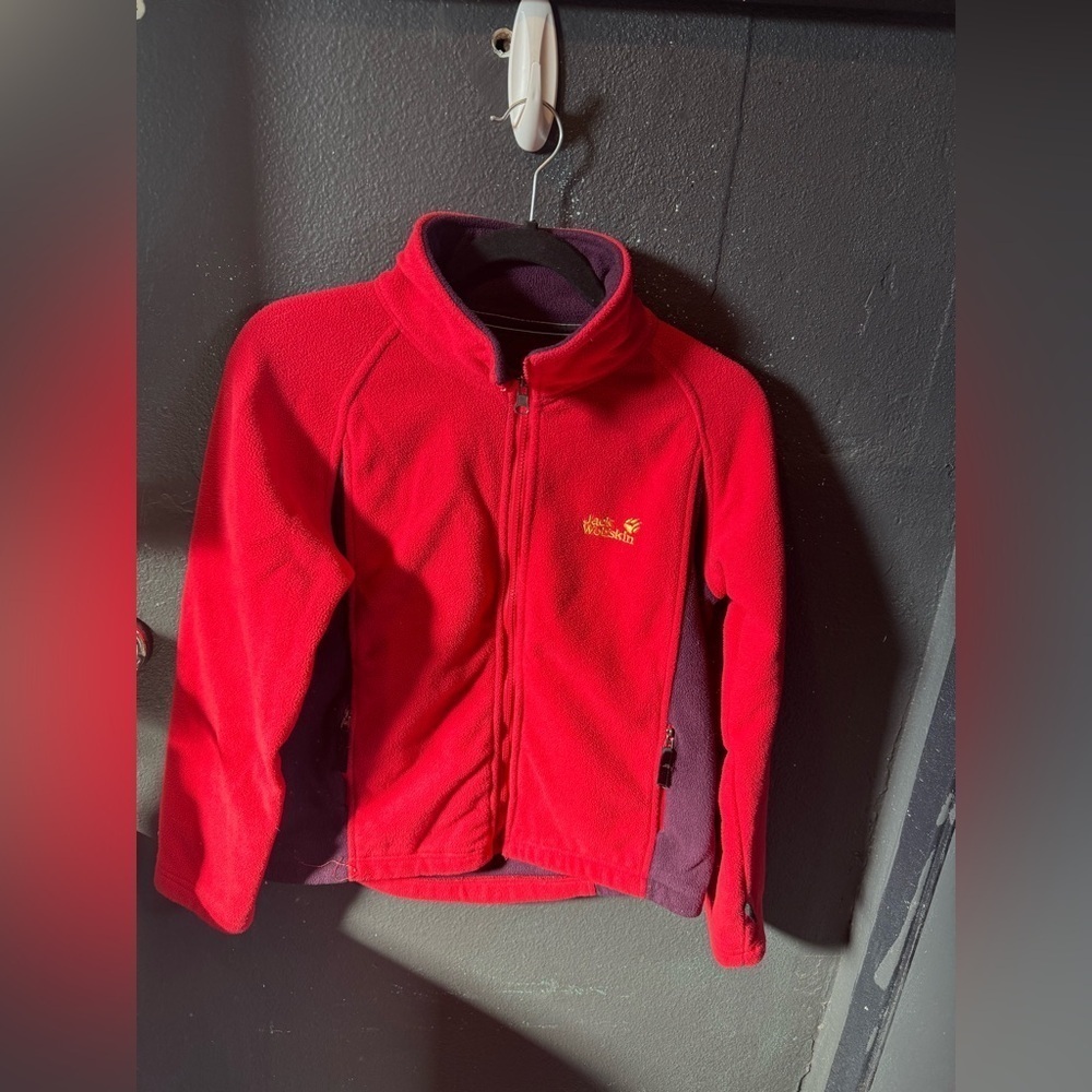 Women’s Jack Wolfskin Pink Purple Fleece Jacket